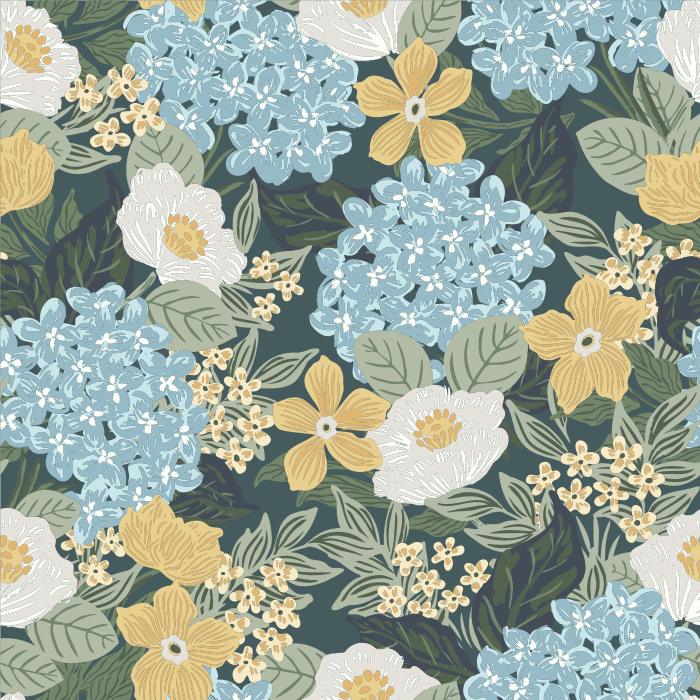 Turn your space into the garden scape of your dreams with our Fresh Summer Flowers Peel and Stick Wallpaper.