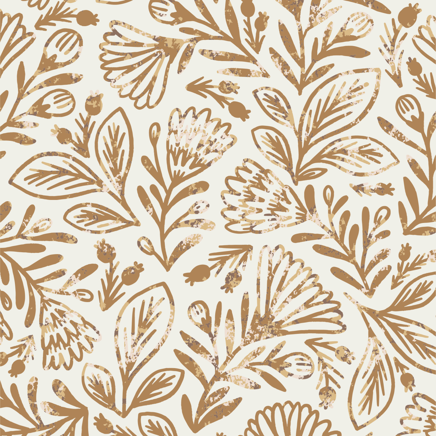 Floral Scatter Wallpaper