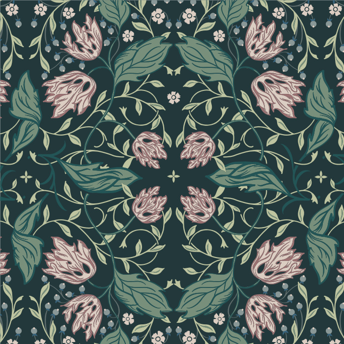 Create the elegantly sophisticated look you've dreamed of with our Nouveau Vines Peel and Stick Wallpaper. 