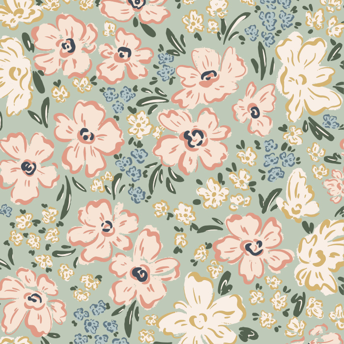 Create the perfect statement wall in your child's room with our Laced Meadow Peel and Stick Wallpaper.