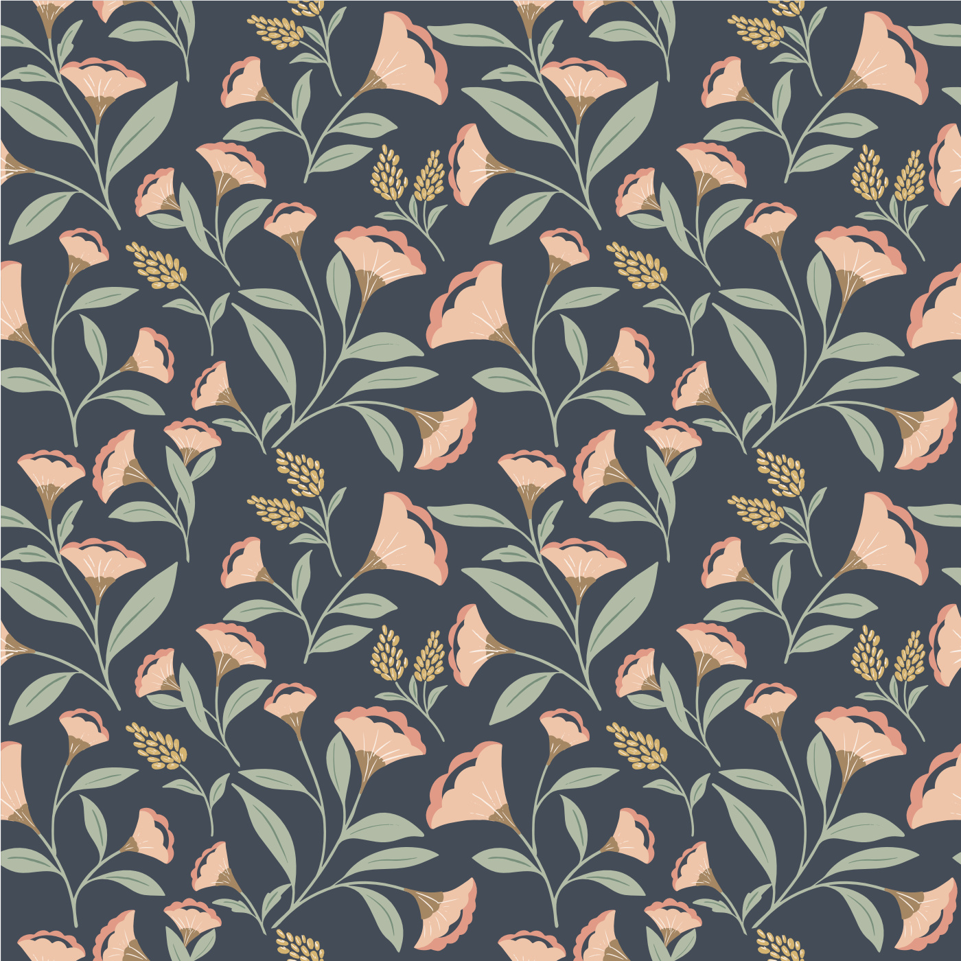 Bellflower Boutique Wallpaper