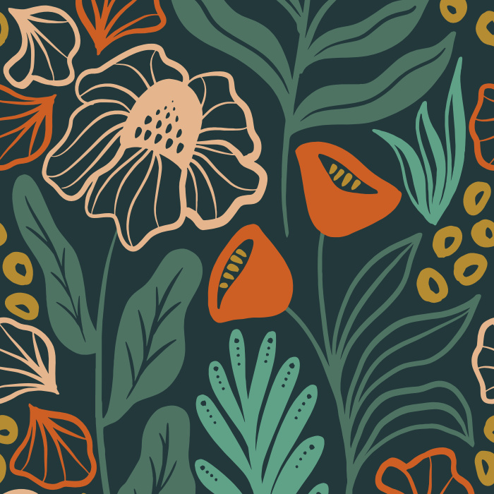Create the bold statement you've always wanted with our In The Garden Peel and Stick Wallpaper. 