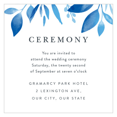 Botanic Love Ceremony Cards