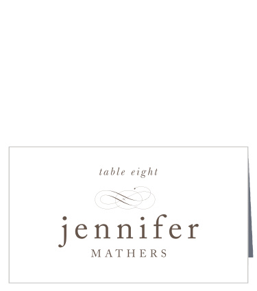 Help family and friends find their seats for your wedding with our Charming Script Place Cards.