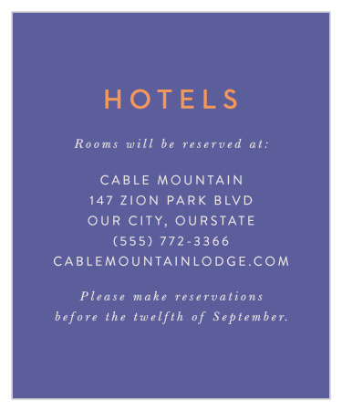 Fluid Florals Accommodation Cards