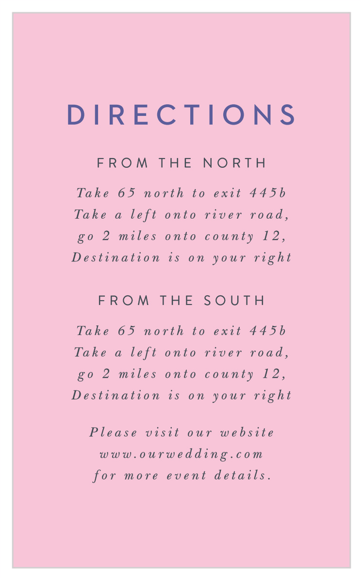 Fluid Florals Direction Cards