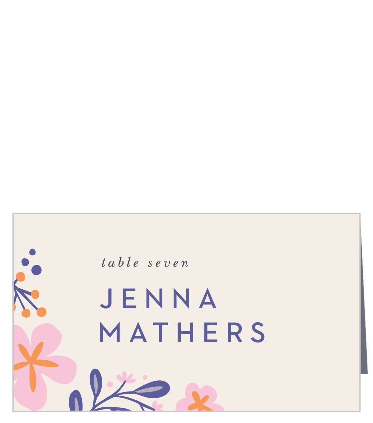 Fluid Florals Place Cards