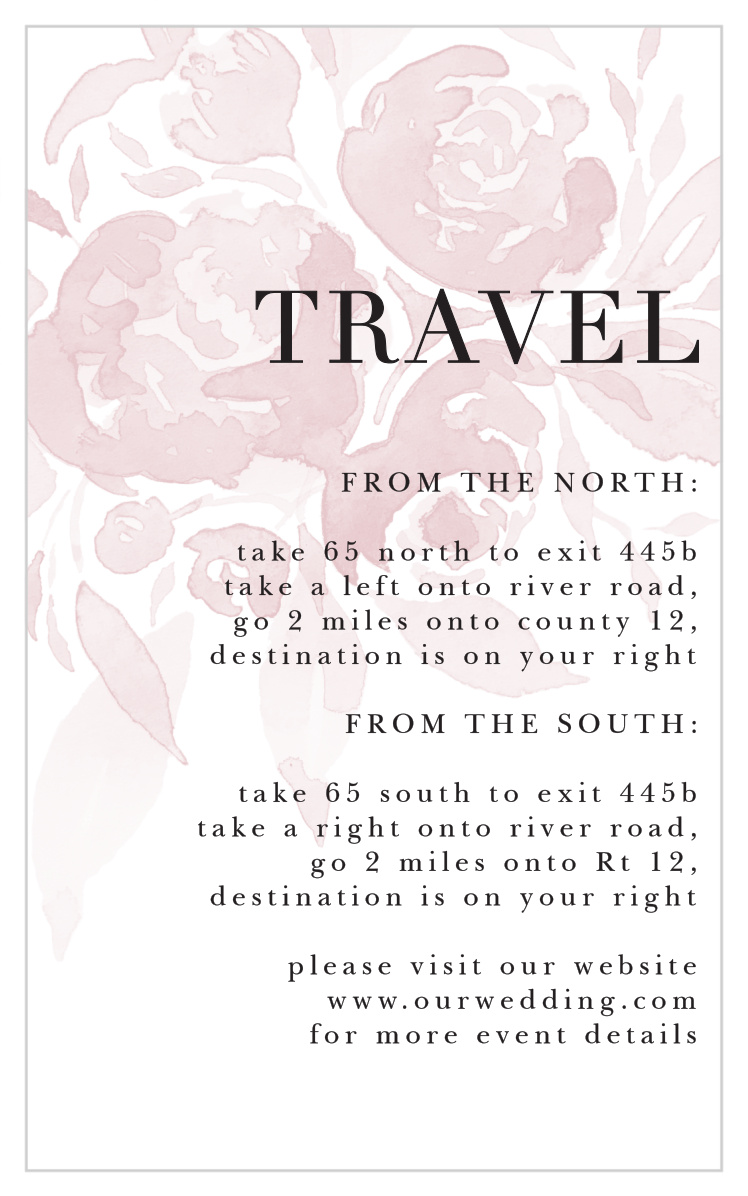 Fresh Peonies Direction Cards