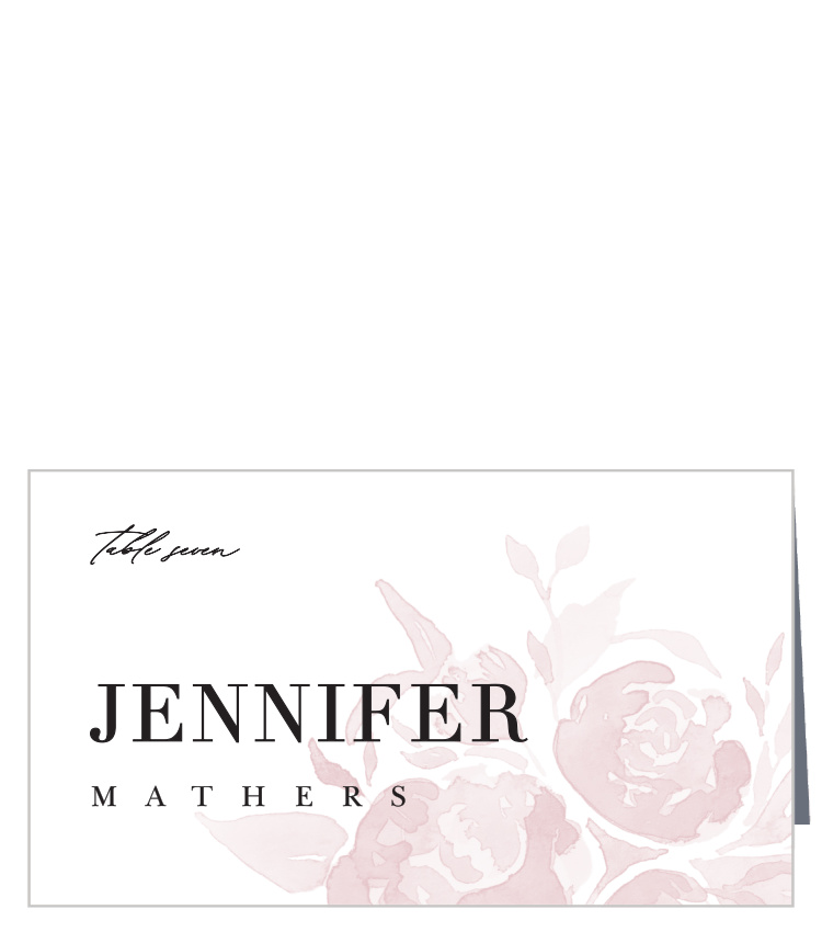 Fresh Peonies Place Cards