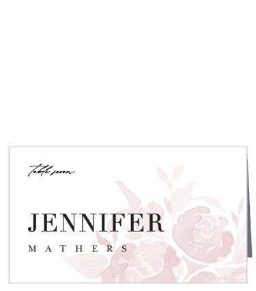 Fresh Peonies Place Cards