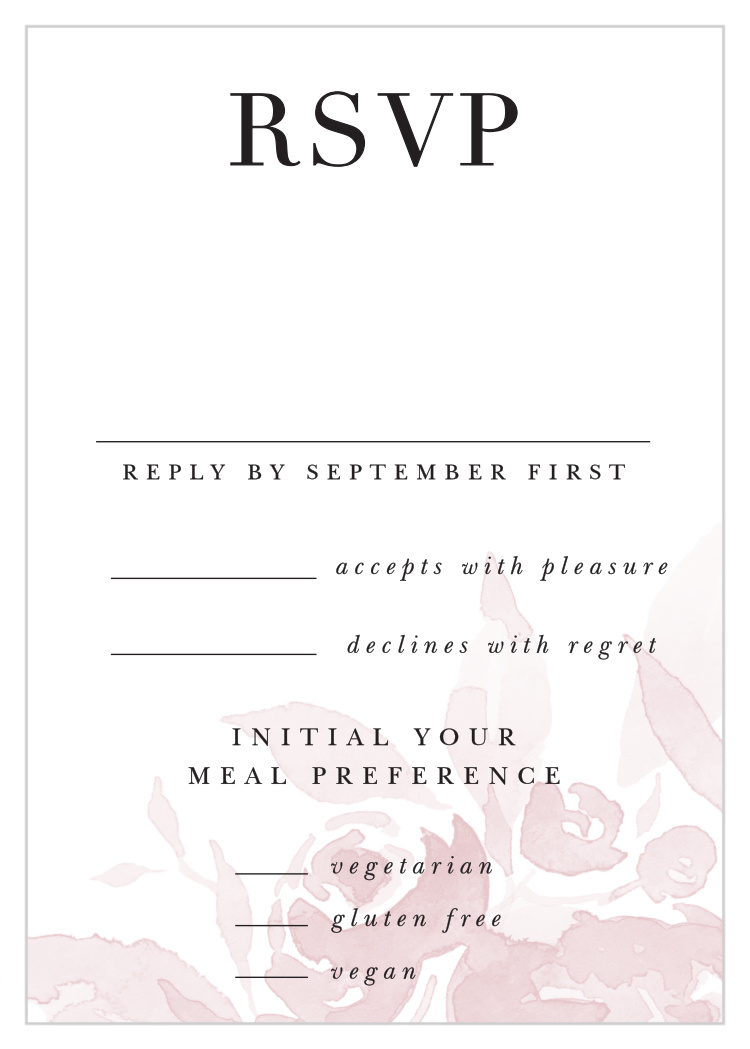 Fresh Peonies Response Cards