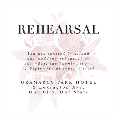 Fresh Peonies Rehearsal Cards