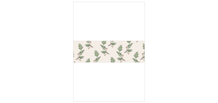 Oak Leaves Wedding Belly Bands
