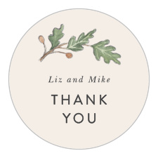 Our Oak Leaves Wedding Stickers are the perfect way to seal the envelopes you will be sending to loved ones.