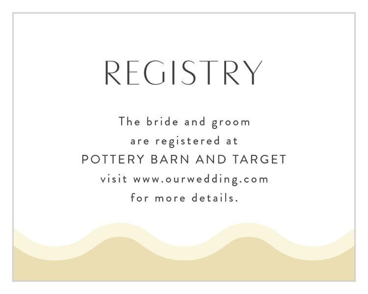 Wave Pool Registry Cards