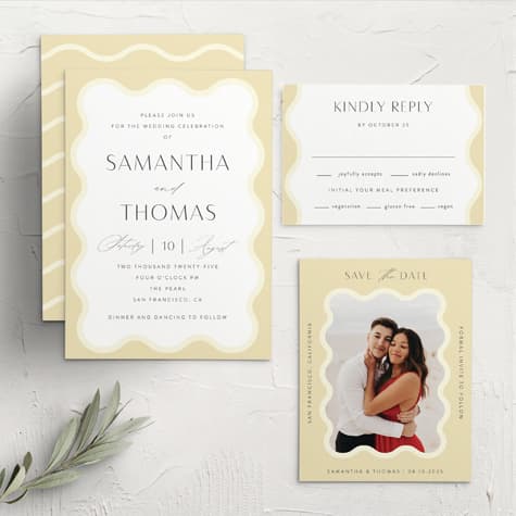 Wave Pool Wedding Invitations