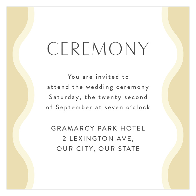 Wave Pool Ceremony Cards