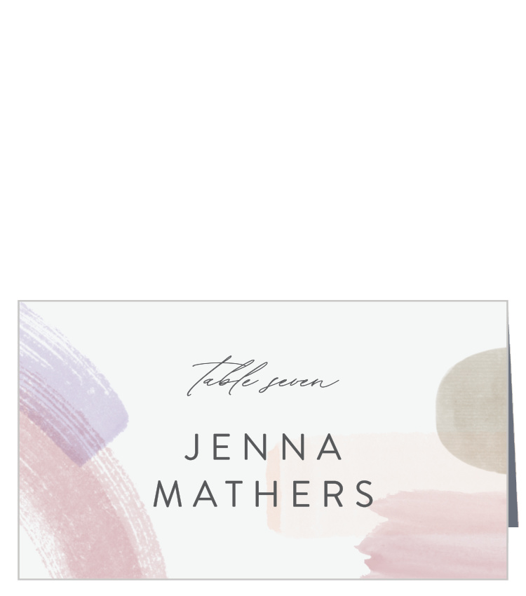 Painted Abstract Place Cards