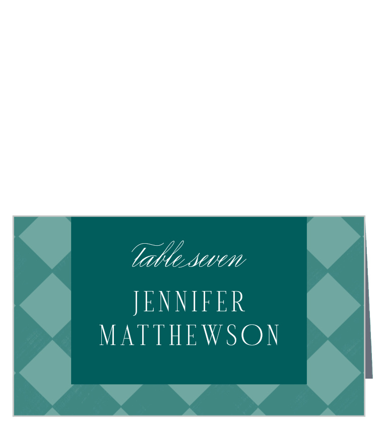 Classic Checker Place Cards
