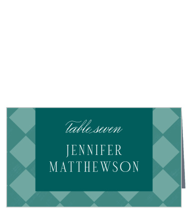 Classic Checker Place Cards