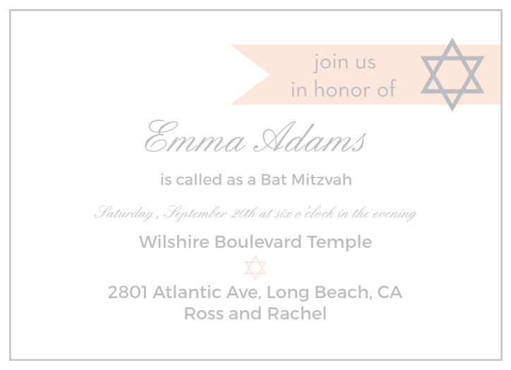 With its beautiful text placement, and quaint banner in the upper corner, this invite is the perfect combination of class and fun.