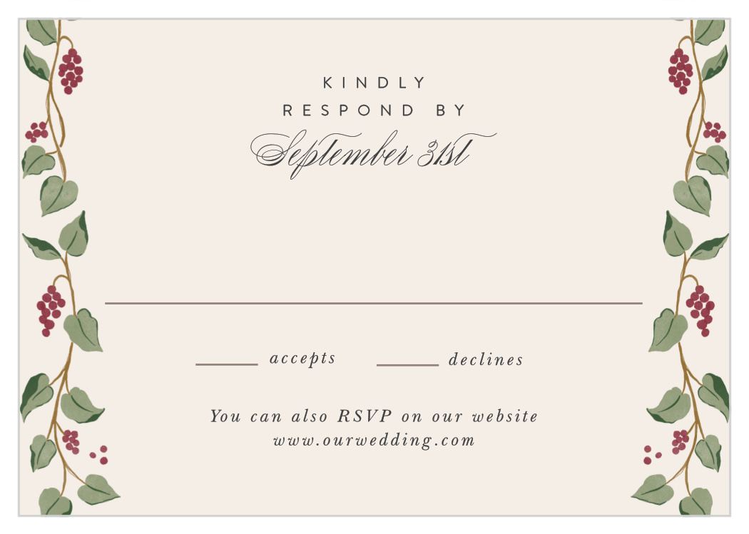 Vineyard Vines Response Cards