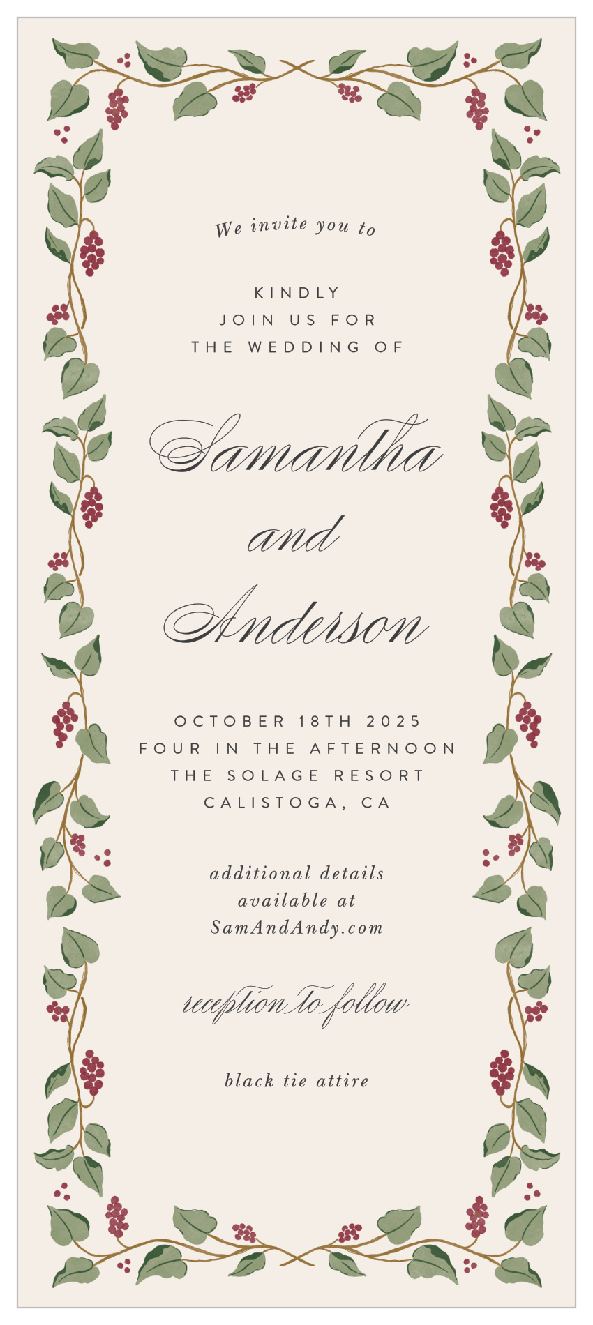 Vineyard Vines Tea Wedding Invitations