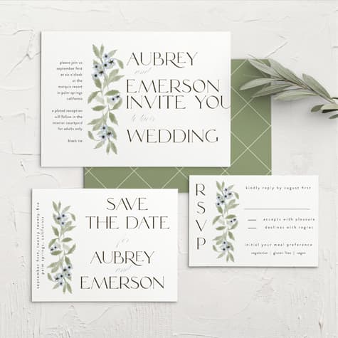 In Alignment Wedding Invitations