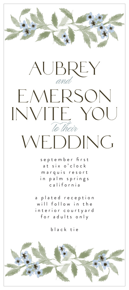 Surround yourselves with family and friends on your special day with our In Alignment Tea Wedding Invitations.