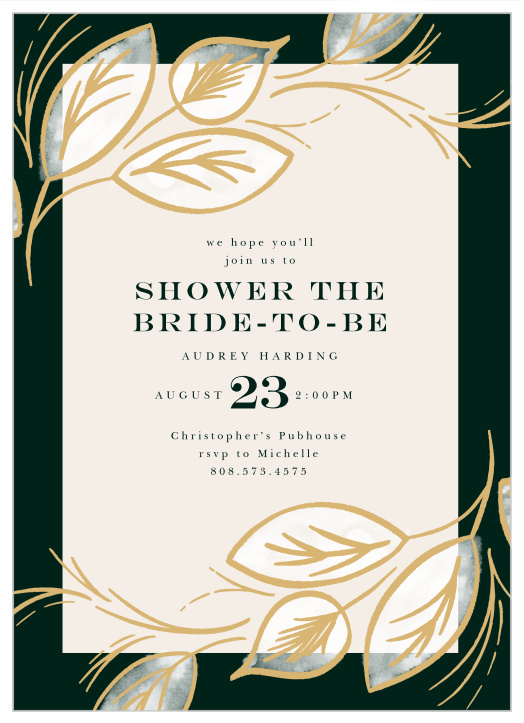 Your friends and family will be so impressed with our elegant Border Swirls Bridal Shower Invitations!