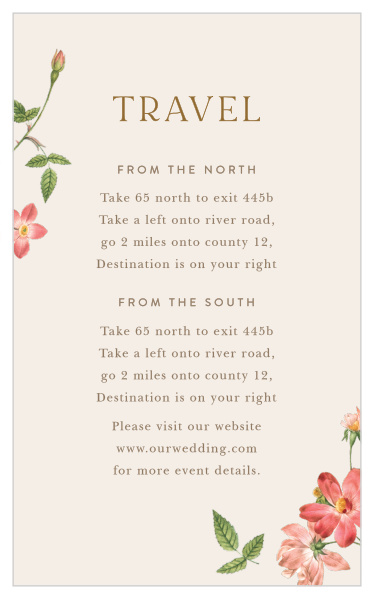 Foraged Florals Direction Cards
