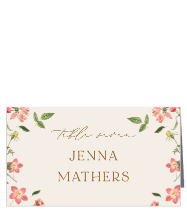 Foraged Florals Place Cards