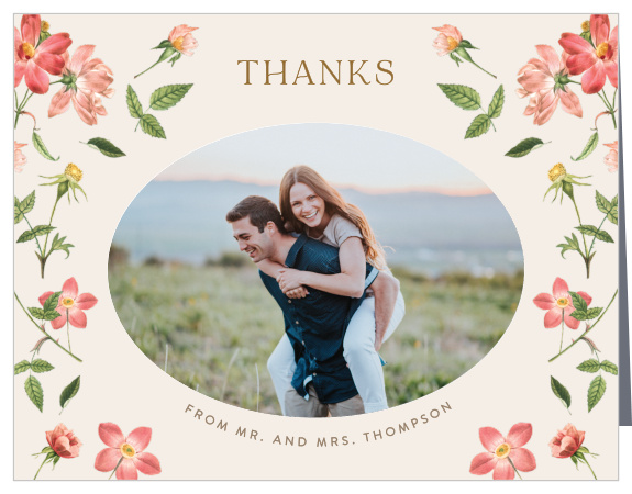 Foraged Florals Wedding Thank You Cards