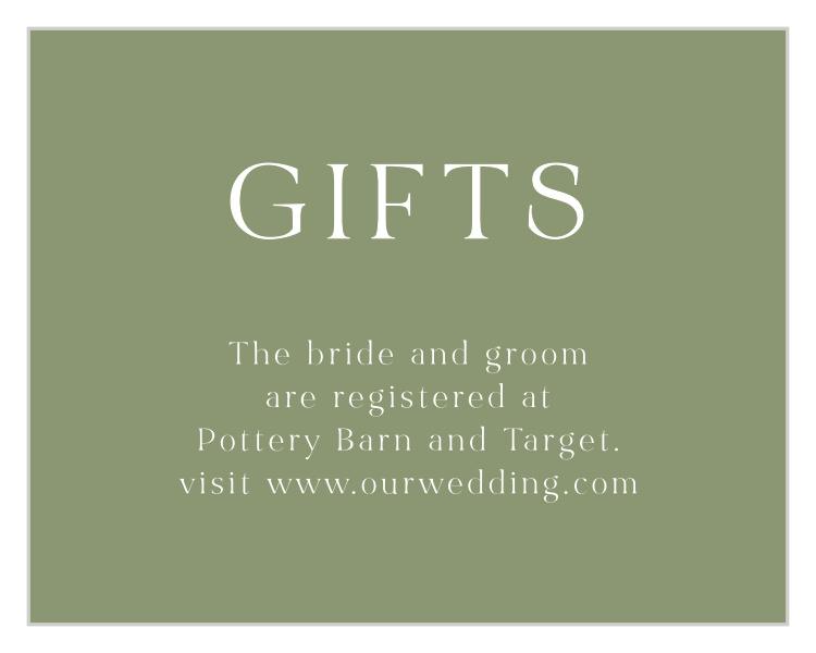 Spring Bouquet Registry Cards