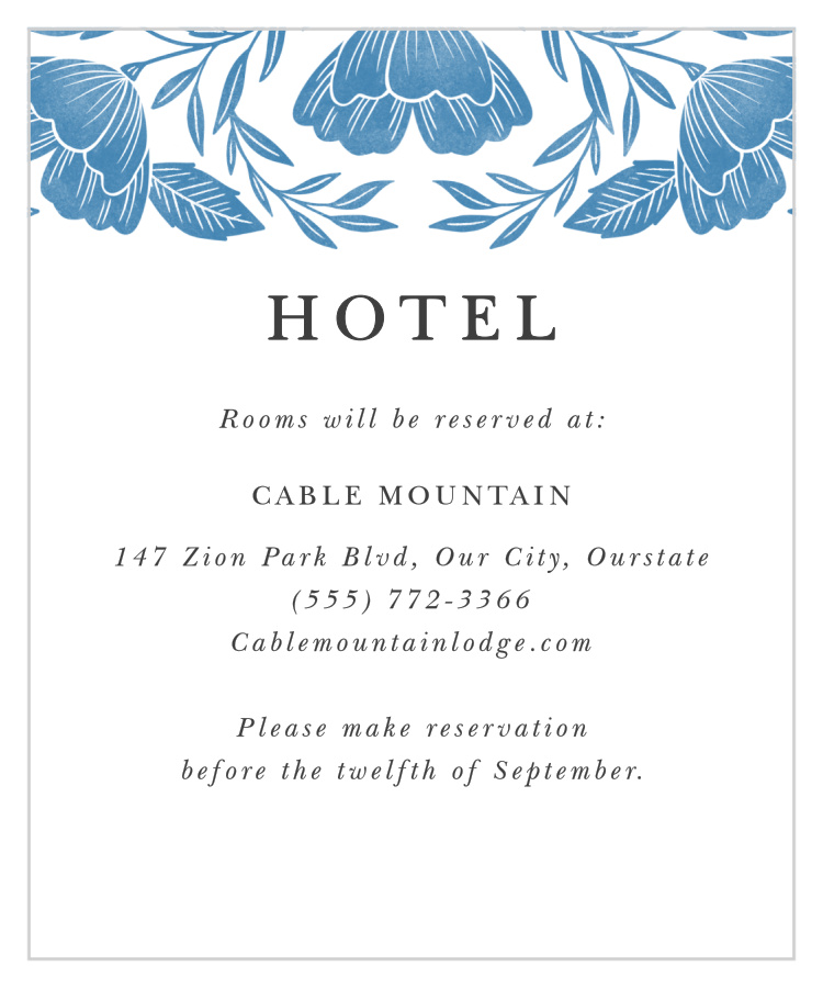 Fall in Love Accommodation Cards