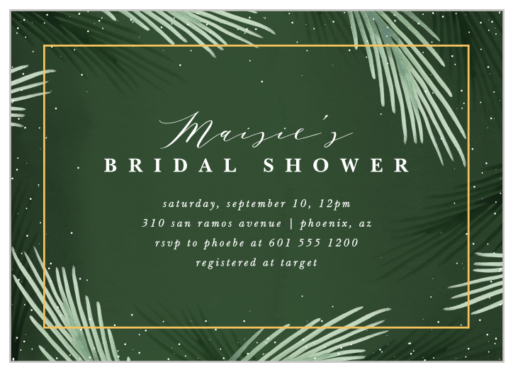 Bring your favorite people together to celebrate with our Snowy Forest Bridal Shower Invitations! 