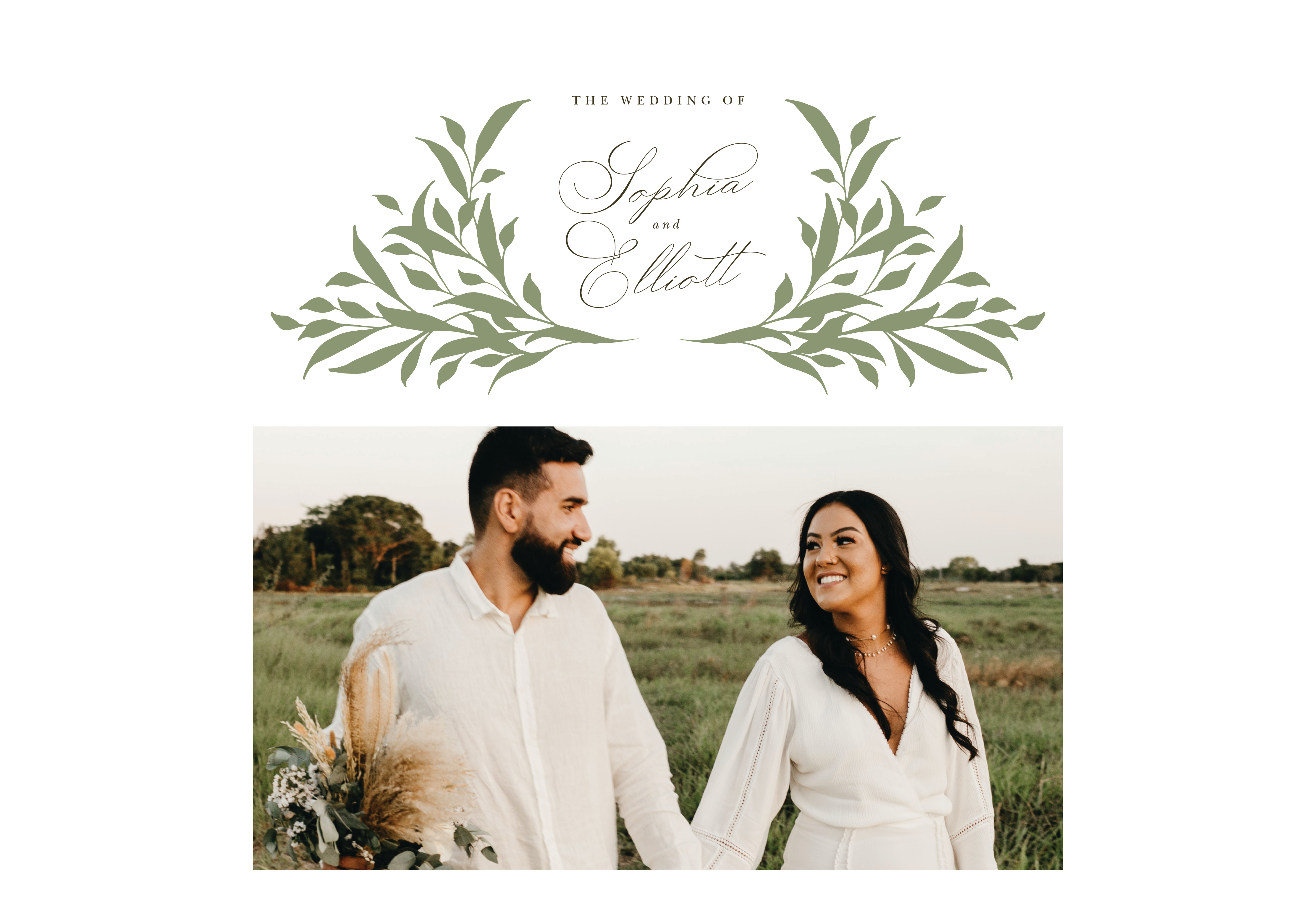 Leafy Crest Wedding Website