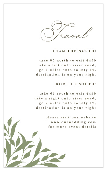 Leafy Crest Direction Cards
