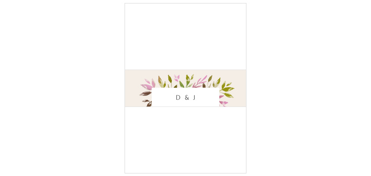 Vibrant Foliage Wedding Belly Bands