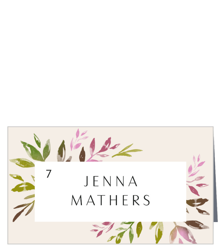 Vibrant Foliage Place Cards