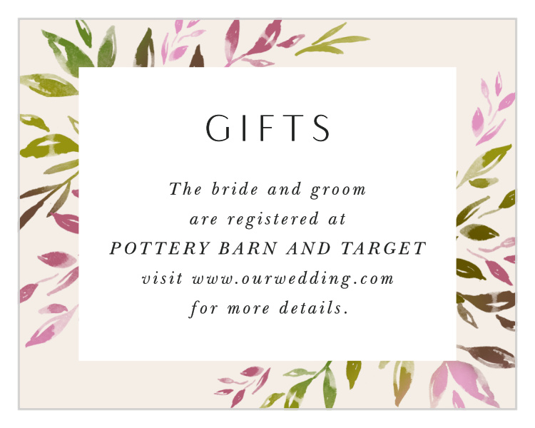 Vibrant Foliage Registry Cards