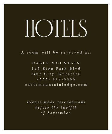 Wild Ophelia Accommodation Cards