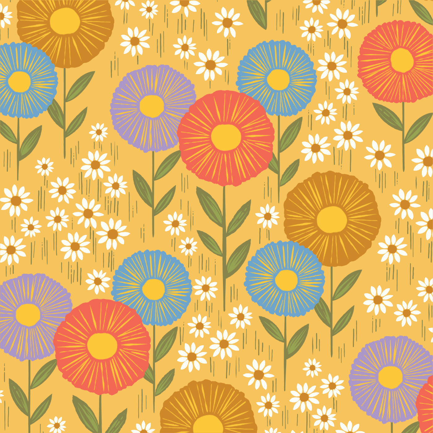 Daisy Field Wallpaper