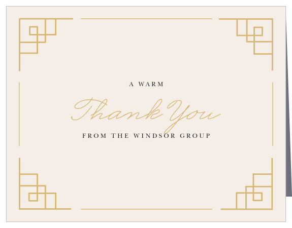 Ceremonial Celebration Gala Thank You Cards