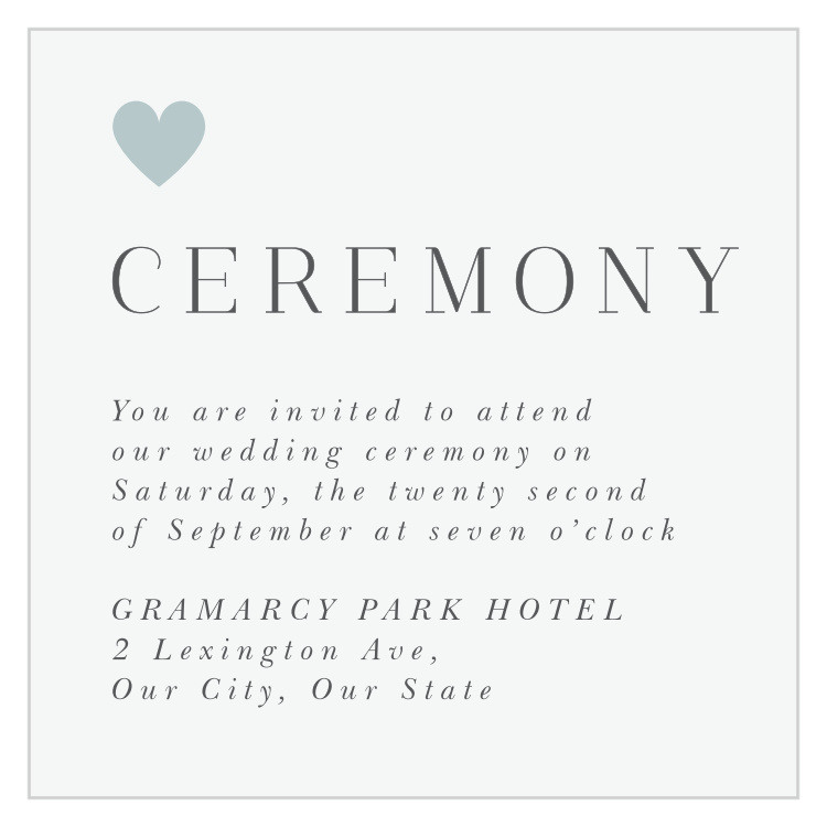 Rings & Stripes Ceremony Cards