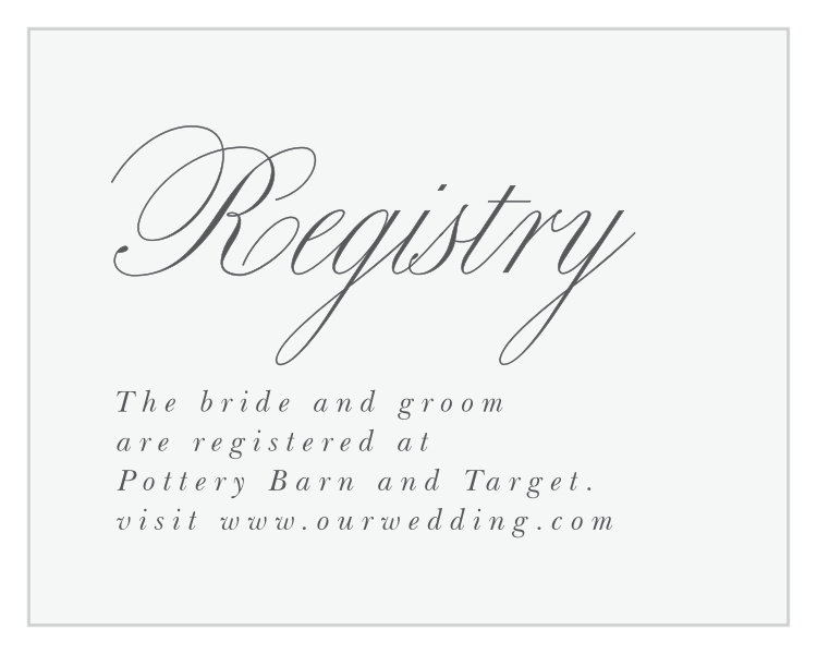 Rings & Stripes Registry Cards