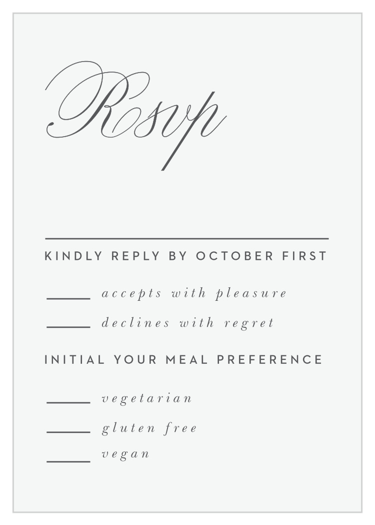 Rings & Stripes Response Cards