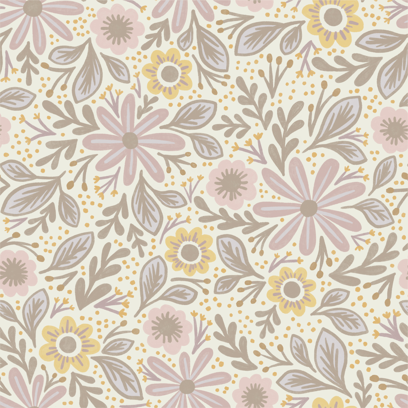 Whimsy Florals Wallpaper
