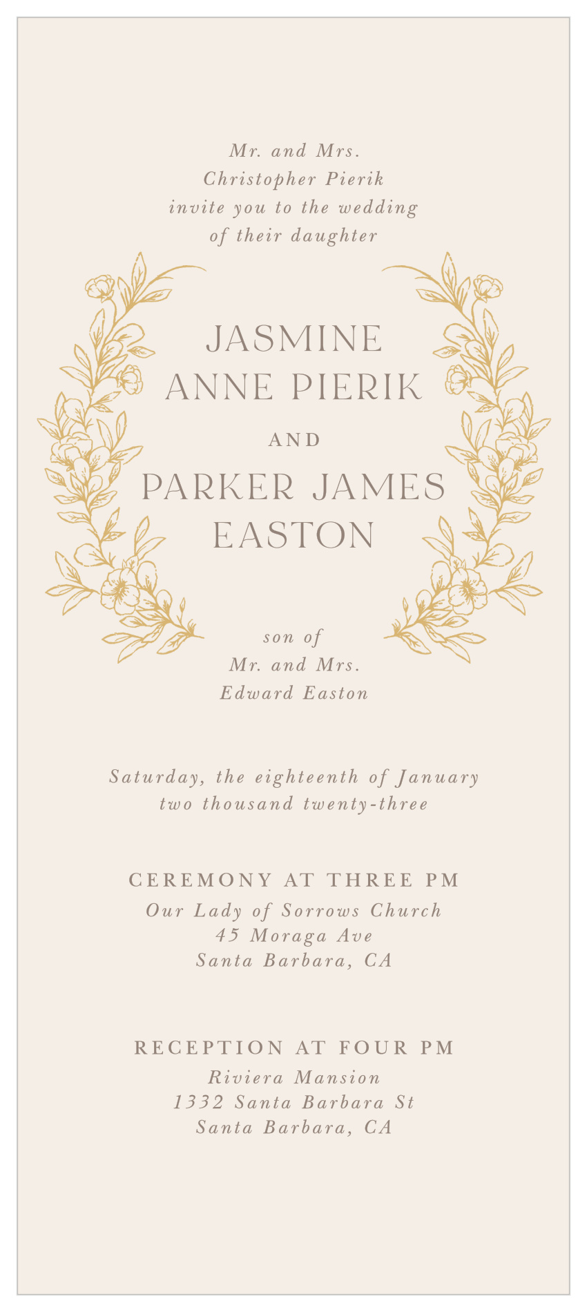 Romantic Garden Tea Wedding Invitations