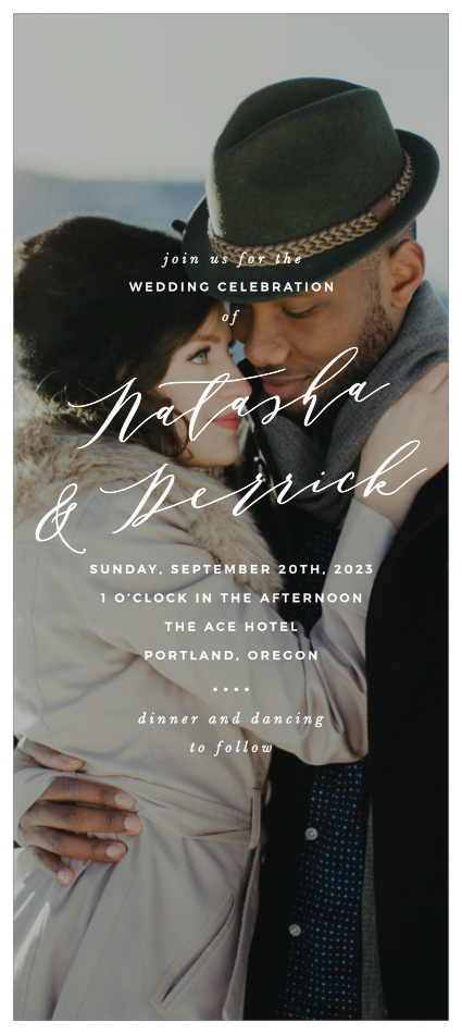 Surround yourself with family and friends on your special day with our Passionate Forever Tea Wedding Invitations.